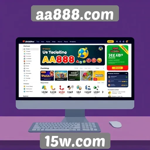 Análise da interface do usuário do site aa888.com